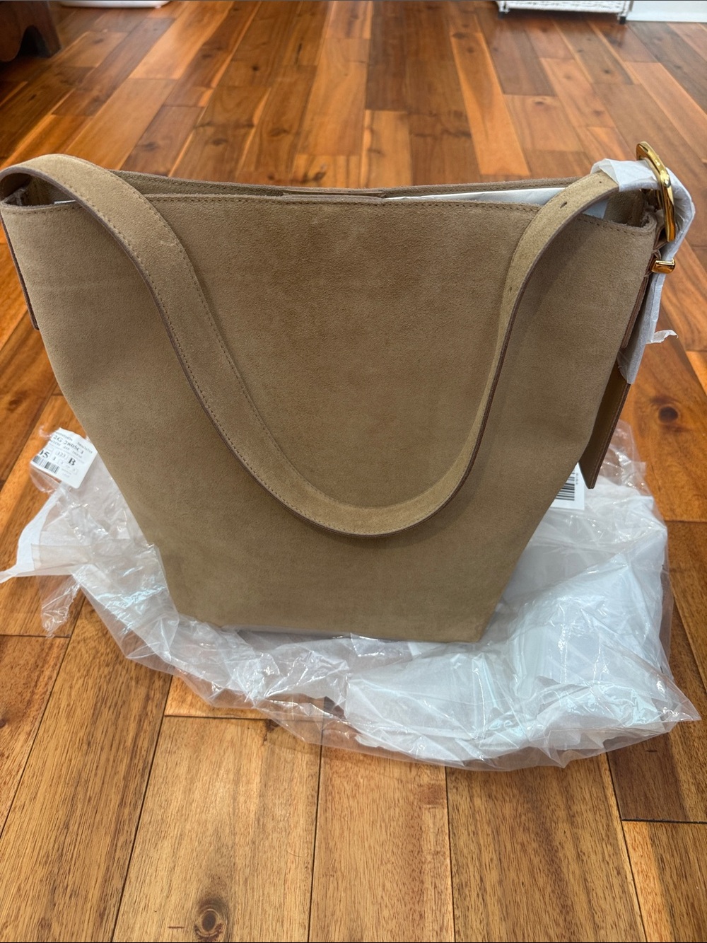 NWT Madewell suede purse in tawny khaki - Picture 4 of 5